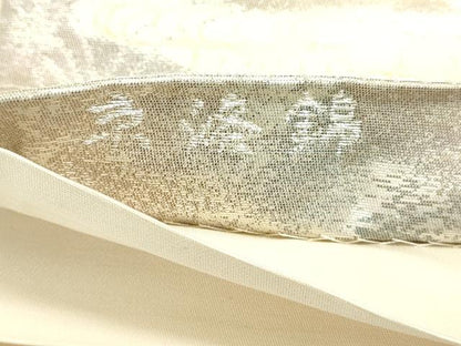 平和屋着物◎六通柄袋帯 風景文 金銀糸 正絹 逸品 DABD2783cd