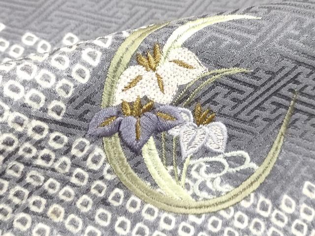平和屋着物■訪問着 絞り 花丸文 金彩 正絹 逸品 DABD2791cd