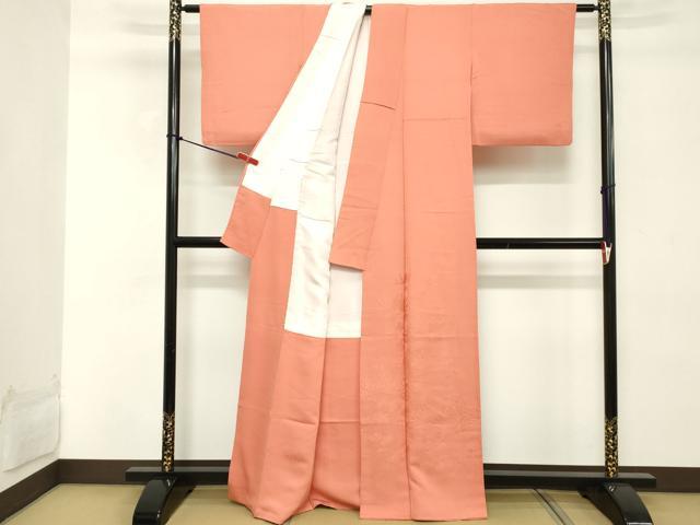 平和屋着物■豪華色留袖　乱菊　甚三紅色　正絹　逸品　DABD2804cd