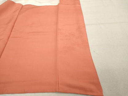 平和屋着物■豪華色留袖　乱菊　甚三紅色　正絹　逸品　DABD2804cd