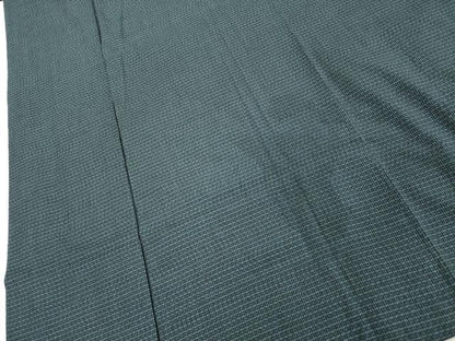 平和屋着物■男性 紬 アンサンブル 長羽織 80亀甲 総詰め 正絹 逸品 DABD2812cd