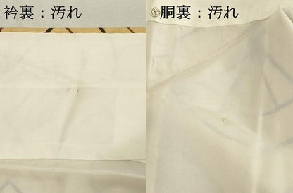 平和屋着物■上質な紬 扇文 正絹 逸品 DABD2816xg