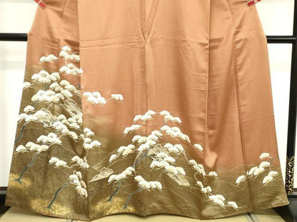 平和屋着物■豪華色留袖 浜松文 暈し染め 金彩 正絹 逸品 DABD2821cd