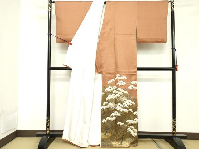 平和屋着物■豪華色留袖 浜松文 暈し染め 金彩 正絹 逸品 DABD2821cd