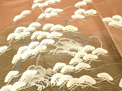 平和屋着物■豪華色留袖 浜松文 暈し染め 金彩 正絹 逸品 DABD2821cd