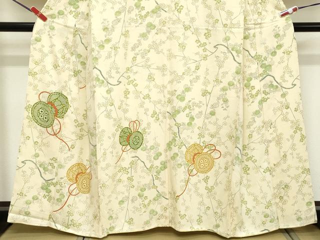 平和屋着物■訪問着 作家物 草花文 鼓 金彩 正絹 逸品 DABD2826cd