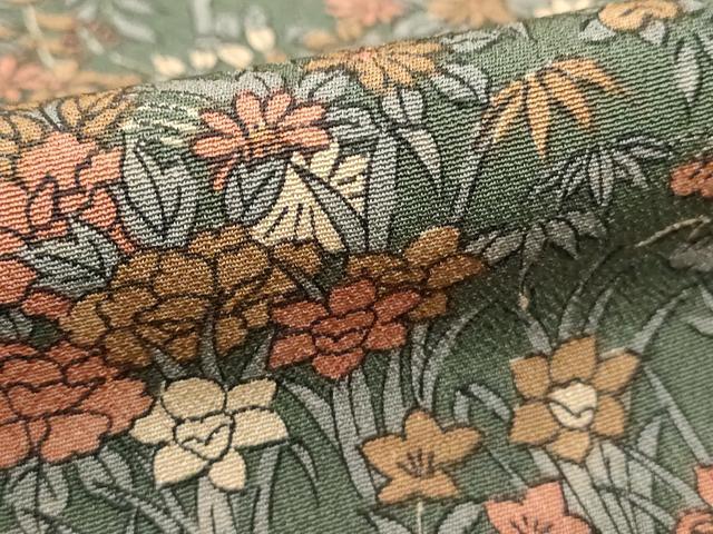 平和屋着物■上質な小紋 舞花文 正絹 逸品 DABD2834cd