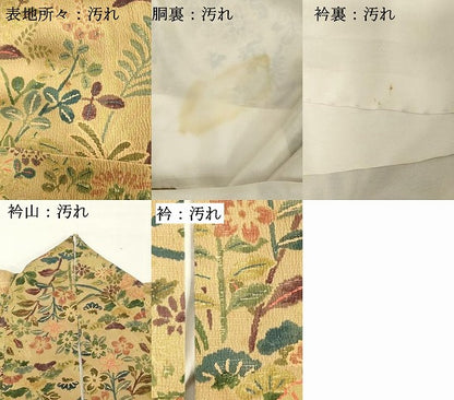 平和屋着物■訪問着 舞花文 正絹 逸品 DABD2835cd
