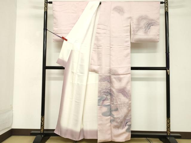 平和屋着物■訪問着 浜松文 暈し染め 正絹 逸品 DABD2839cd
