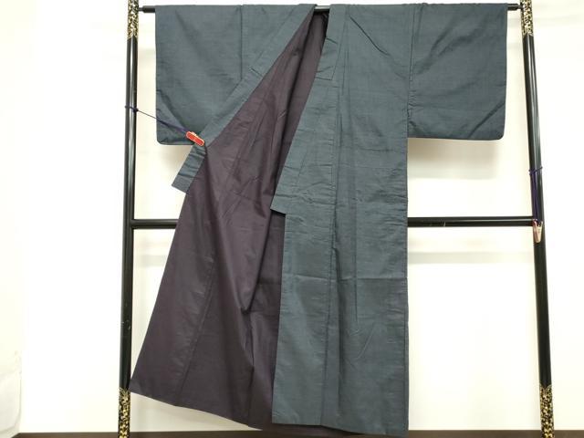 平和屋着物■男性 本場大島紬 アンサンブル 長羽織 100亀甲 総詰め 正絹 逸品 DABD2849cd