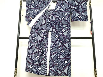 平和屋着物∴夏物 浴衣 有松鳴海絞り 舞花文 綿 逸品 DABD2853cd