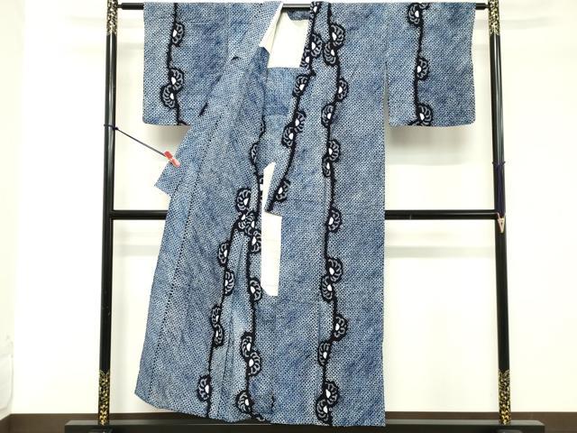 平和屋着物∴夏物 浴衣 有松鳴海絞り 花間道 綿 逸品 DABD2880cd