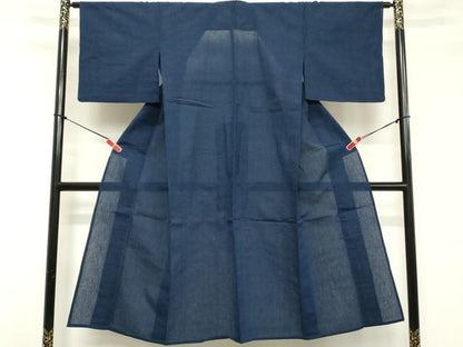 平和屋着物∴夏物 阿波しじら織 浴衣 格子 綿 逸品 DABD2887cd