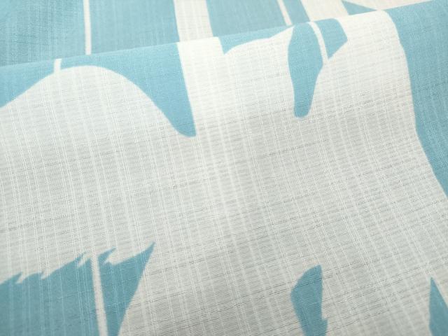 平和屋着物∴夏物 小紋・浴衣兼用 飛鳥文 洗える着物 DABD2895cd