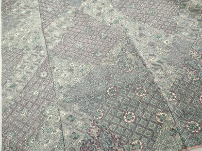 平和屋着物■上質な小紋 切嵌吉祥花文 正絹 逸品 DABD2905cd