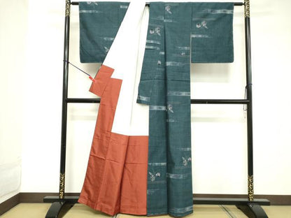 平和屋着物■上質な紬 成り物 正絹 逸品 DABD2917cd