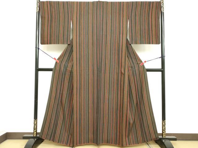 平和屋着物■上質な小紋 間道 正絹 逸品 DABD2925cd
