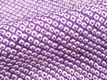 平和屋着物■大変加工の良い総絞り小紋 正絹 逸品 DABD2936cd