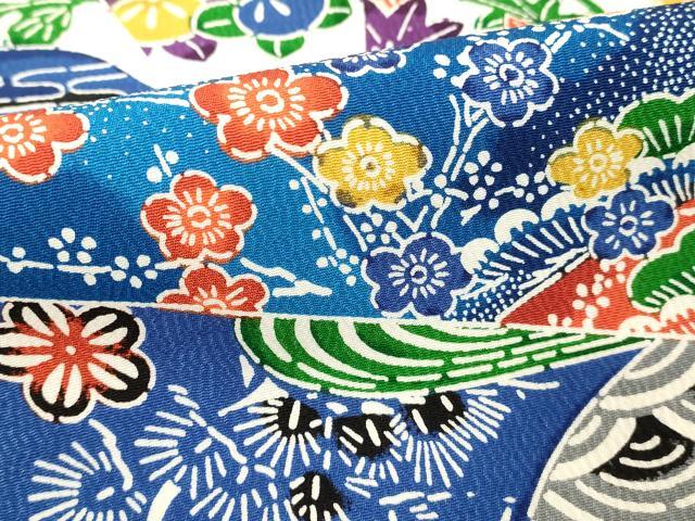 平和屋着物■上質な小紋　型染め　切嵌吉祥文　正絹　逸品　DABD2937cd