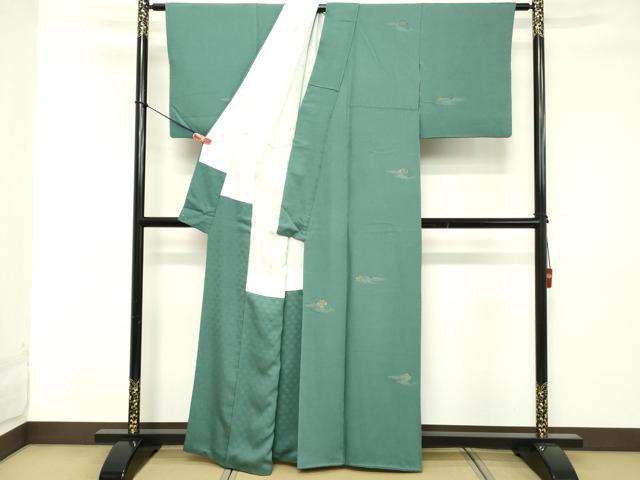 平和屋着物■上質な小紋 舞花文 金銀糸 正絹 逸品 DABD2963cd