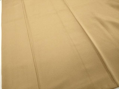 平和屋着物■上質な色無地　小忌染　四季草木染　榛色　反端付き　正絹　逸品　DABD2980cd