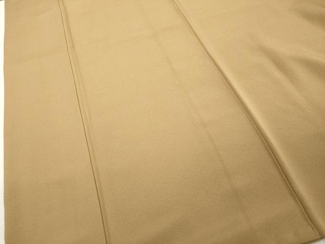 平和屋着物■上質な色無地　小忌染　四季草木染　榛色　反端付き　正絹　逸品　DABD2980cd