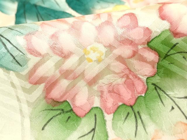 平和屋着物■豪華振袖 絞り 草花文 正絹 逸品 DABD2997cd