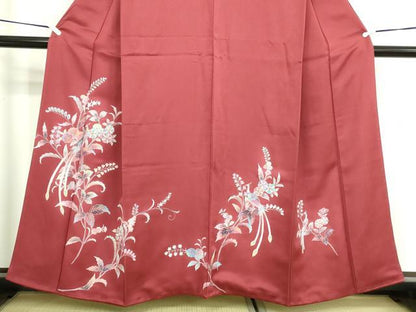 平和屋着物■訪問着　孔雀花文　金彩　正絹　逸品　DABD3002sf