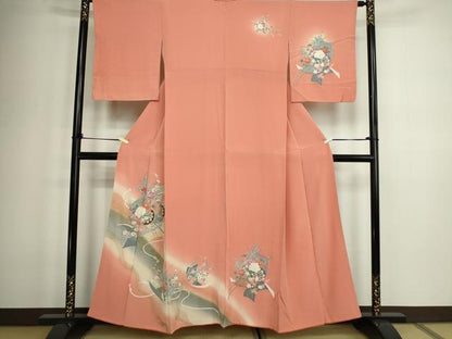 平和屋着物■訪問着　花車文　暈し染め　金彩　正絹　逸品　DABD3007sf