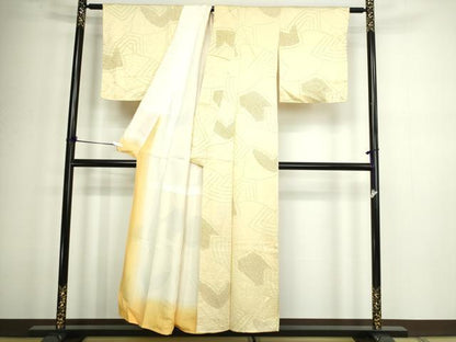 平和屋着物■上質な小紋　絞り　抽象文様　正絹　逸品　DABD3008sf