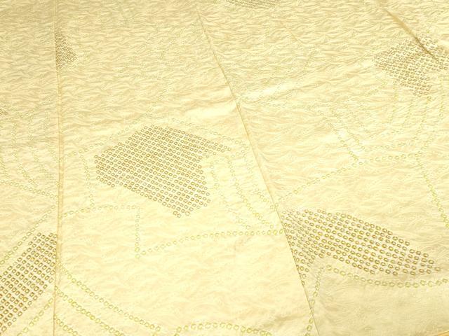 平和屋着物■上質な小紋　絞り　抽象文様　正絹　逸品　DABD3008sf
