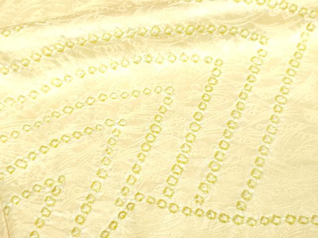 平和屋着物■上質な小紋　絞り　抽象文様　正絹　逸品　DABD3008sf