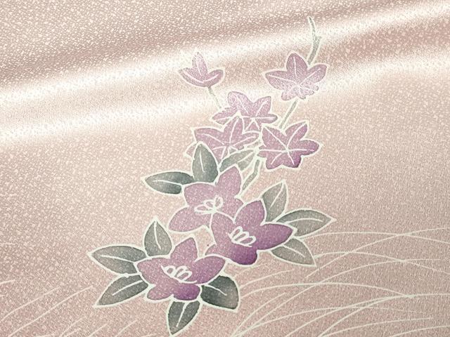 平和屋着物■訪問着　草花文　正絹　逸品　DABD3010sf