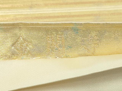 平和屋着物▼太鼓柄袋帯 名勝 金閣寺 正絹 逸品 DABD3083sf