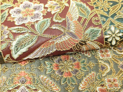 平和屋本店▼六通柄袋帯　唐織　名物裂献上　本金箔　正絹　24ｋ　逸品　DABD3190sf