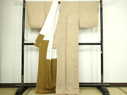 平和屋着物●上質な小紋　霞文　暈し染め　正絹　逸品　未使用　DAAQ4552sfm