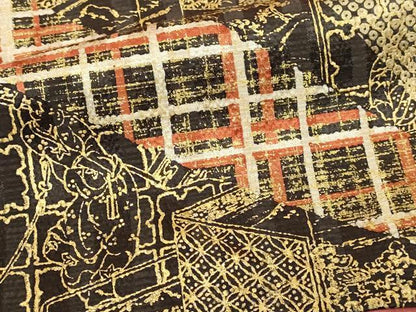 平和屋着物■訪問着　駒刺繍　松文　暈し染め　金彩　正絹　逸品　DABD3271sf