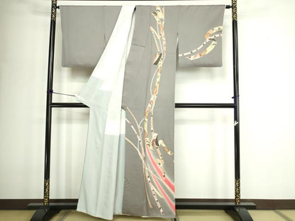 平和屋着物■訪問着 束ね熨斗花文 暈し染め 金彩 正絹 逸品 DABD3275sf