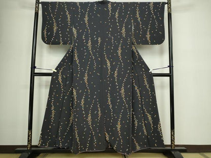 平和屋着物■上質な小紋 変わり間道 正絹 逸品 DABD3297sf