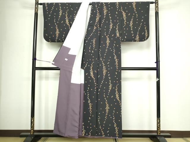 平和屋着物■上質な小紋 変わり間道 正絹 逸品 DABD3297sf