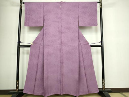 平和屋着物■上質な色無地 二藍色 正絹 逸品 DABD3310sf