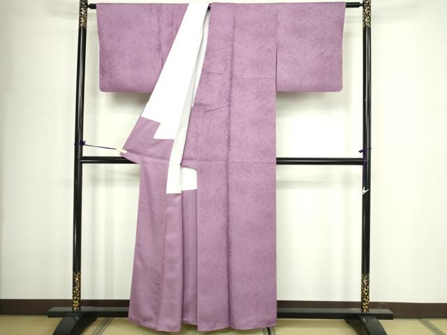 平和屋着物■上質な色無地 二藍色 正絹 逸品 DABD3310sf