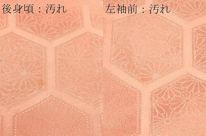 平和屋着物■上質な小紋　亀甲花文　暈し染め　正絹　逸品　DABD3333sf