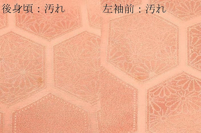 平和屋着物■上質な小紋　亀甲花文　暈し染め　正絹　逸品　DABD3333sf