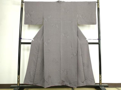 平和屋着物■上質な小紋　幾何学文　正絹　逸品　DABD3344sf
