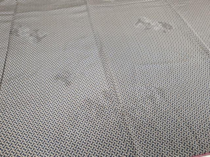 平和屋着物■上質な小紋　幾何学文　正絹　逸品　DABD3344sf