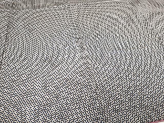 平和屋着物■上質な小紋　幾何学文　正絹　逸品　DABD3344sf