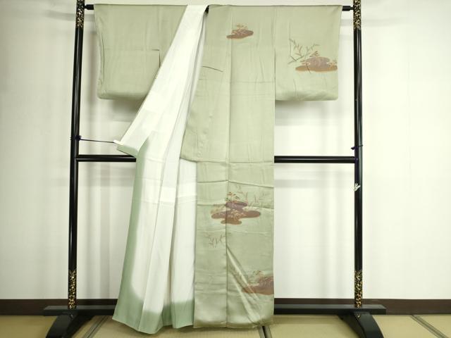 平和屋着物▽訪問着　単衣　枝葉文　水滴　金彩　正絹　逸品　AABG7633ck 楽天市場】 着物 > 訪問着・付下げ : 平和屋