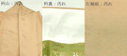 平和屋着物■豪華色留袖　駒刺繍　地紙草花文　松竹梅　暈し染め　金彩　正絹　逸品　DABD3381sf