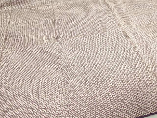 平和屋着物■大変加工の良い総絞り小紋　正絹　逸品　DABD3403sf